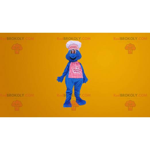 Blue chef chef mascot - Redbrokoly.com