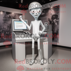 Silver Computer mascot...