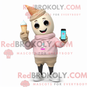 Personaggio mascotte cono...