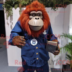 Navy orangutang maskot...