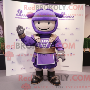 Lavender Samurai mascot...