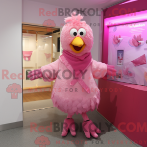 Pink Hens maskot kostume...