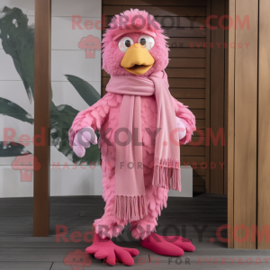 Rosa høner maskot kostyme...