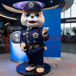 Navy Cod-mascottekostuum...