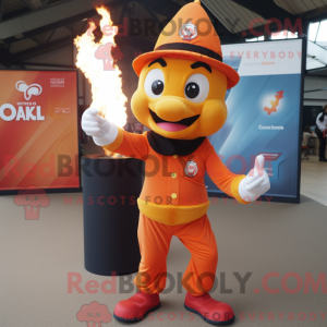 Pomarańczowa maskotka Fire...