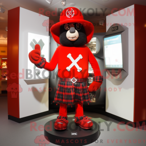Red Celtic Cross mascot...