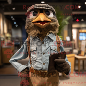 Brown Blackbird mascot...