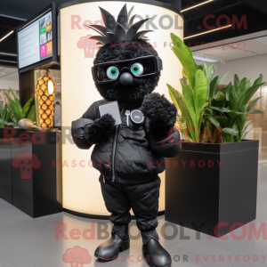 Black Pineapple mascot...
