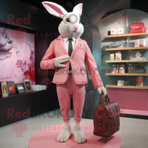 Pink Wild Rabbit mascotte...