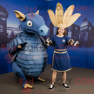 Navy Armadillo maskot...