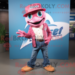 Pink Barracuda maskot...