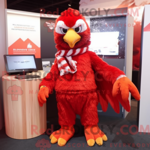 Red Eagle-mascottekostuum...