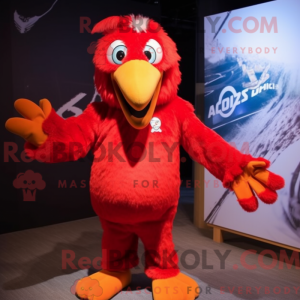 Red Eagle mascot costume...