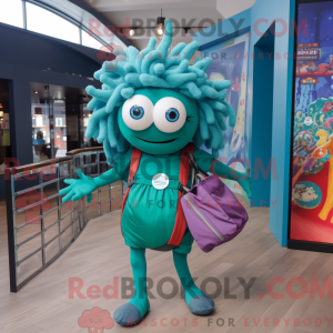 Teal Medusa Maskottchen...