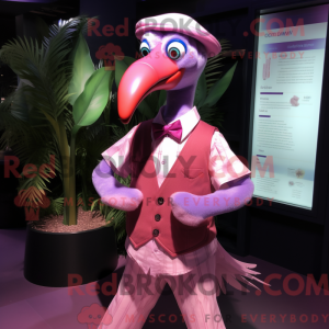 Lavendel Flamingo maskot...