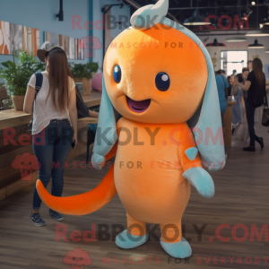 Mascotte de Narval orange...