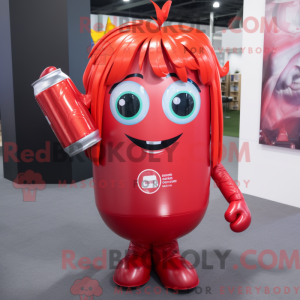 Red Soda Can maskot...
