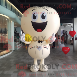 Cream Heart Shaped Balloons...
