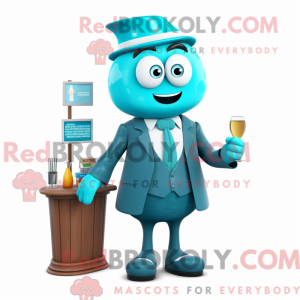 Turquoise Attorney mascot...