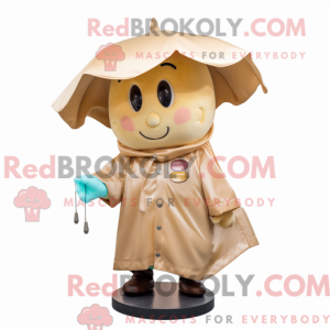 Tan Croissant maskot...