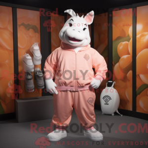 Peach Rhinoceros mascot...