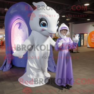 Lavendel Dolphin maskot...