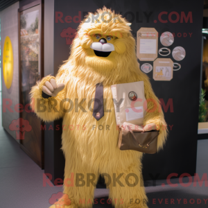 Costume mascotte de yéti...