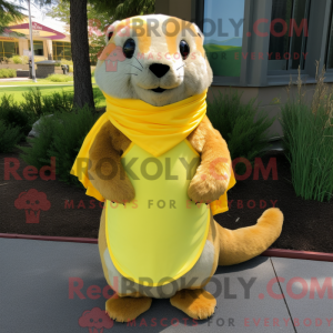 Lemon Yellow Marmot mascot...