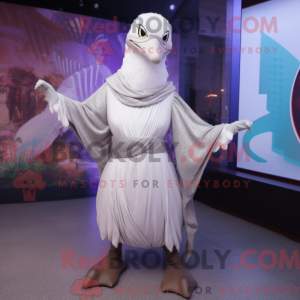 Sølv Swan maskot drakt...