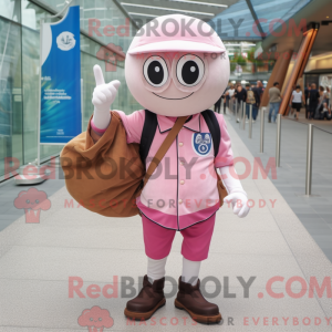 Roze Oyster-mascottekostuum...