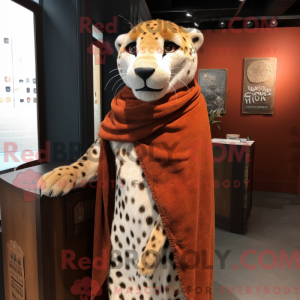 Rust Cheetah maskot kostume...
