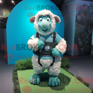Cyan Sheep máscara de...