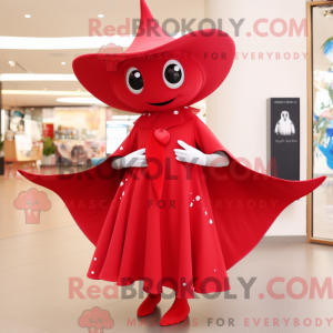 Maskotdraktfigura Red Manta...