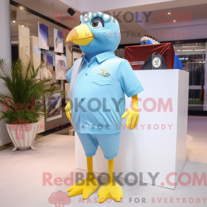 Postava maskota Sky Blue...