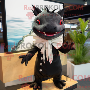 Svart Axolotls máscara de...