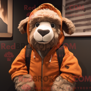 Rust Suffolk Sheep maskot...