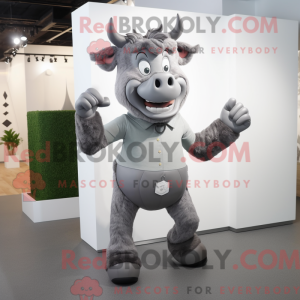 Gray Minotaur mascot...