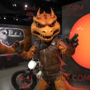 Rust Dragon mascot costume...