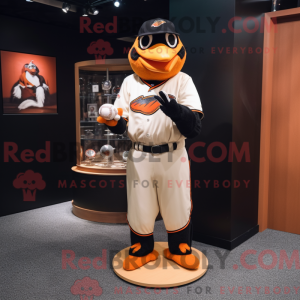 Peach Crow-mascottekostuum...
