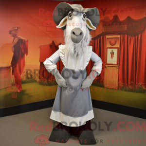 Silver Boer Goat maskot...