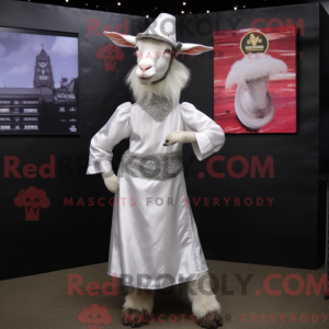 Silver Boer Goat maskot...