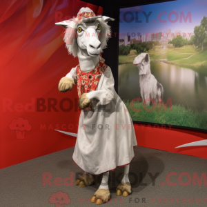 Silver Boer Goat maskot...