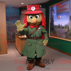 Red Green Beret maskot...