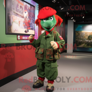Red Green Beret maskot...
