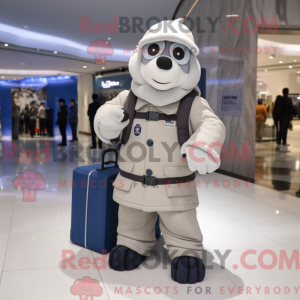Navy Ice-maskotdraktfigur...