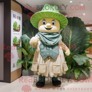 Cabbage Leaf maskot kostyme...