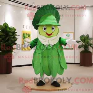 Cabbage Leaf maskot kostyme...