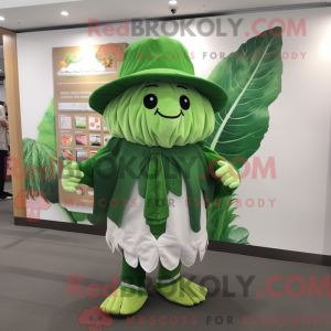Cabbage Leaf maskot kostyme...