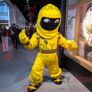 Mascotte de Ninja jaune...