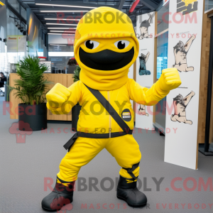 Mascotte de Ninja jaune...